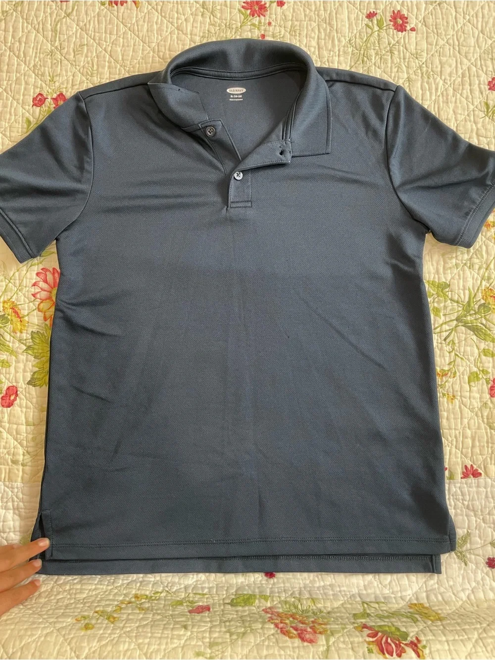 Old Navy Boys Slate Grey Polo Shirt